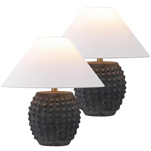 Effie 18.25" Ceramic Hobnail Table Lamp