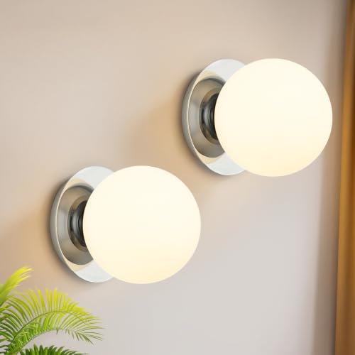 2 Pack Modern Chrome Wall Light Fixtures