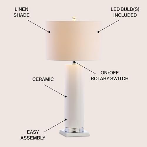 Dallas LED Table Lamp Ceramic Metal 31.5"