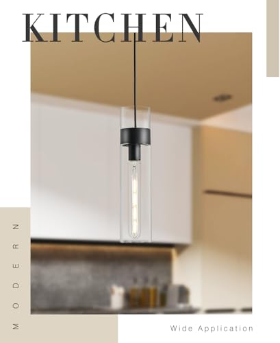2 Pack Black Pendant Lights Kitchen Island (2 Count)