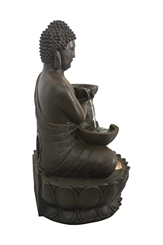 Large Buddha Fountain with Warm White LED