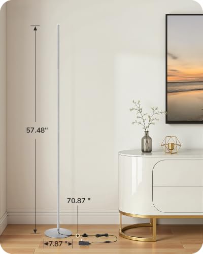2 Pack 57.5” Corner Lamp with Remote (2 Count)