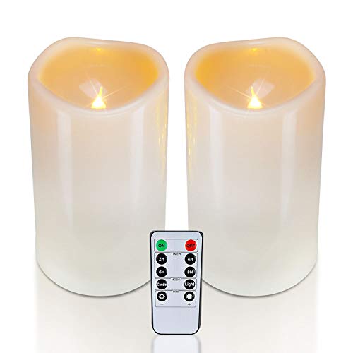 4" x 6" Large Waterproof Outdoor Flameless Candles (2 Count)