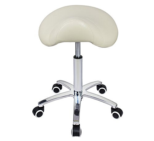Saddle Stool Rolling Chair for Medical Lash Massage Salon Kitchen Spa