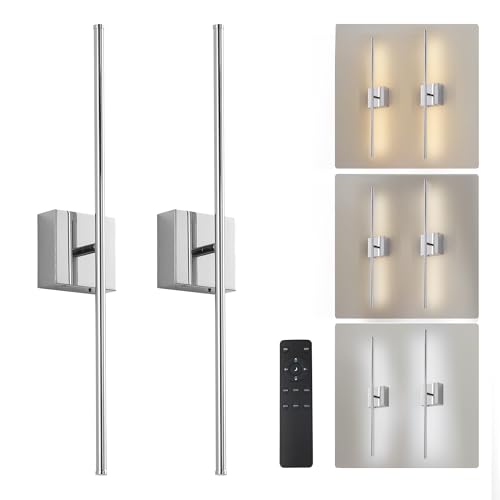 Rechargeable Wall Sconces Battery Operated Set of 2 (2 Count)