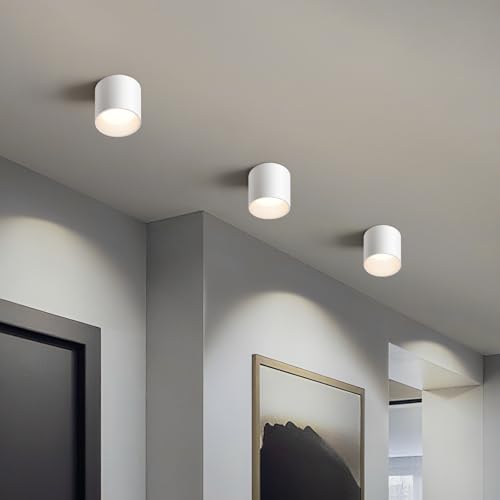 White Hallway Flush Mount Ceiling Light Fixtures for Kitchen Entryway
