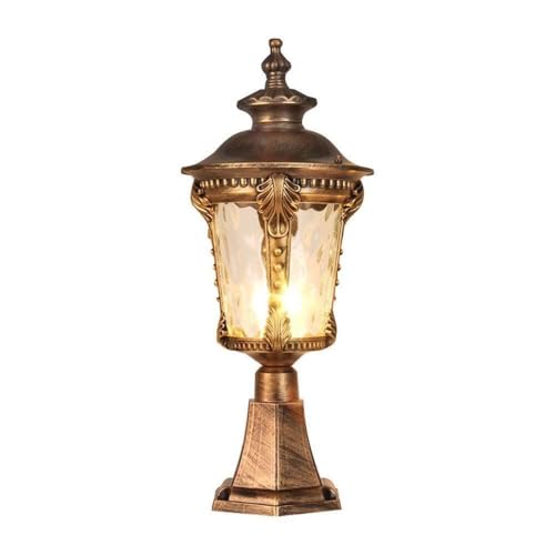 Traditional Outdoor Retro Pillar Light Classical Courtyard Column Lights Villas Door Aisle Garden Post Lamp Terrace Landscape Decorative Lighting Streetlights