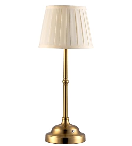 Gold Cordless Portable LED Table Lamp