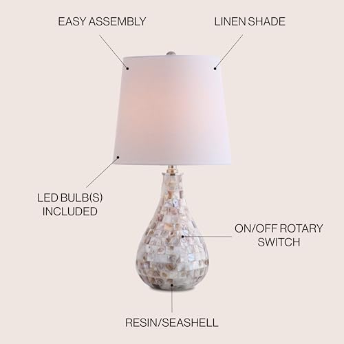 Mona Coastal Mini LED Table Lamp 20.5" Bedside