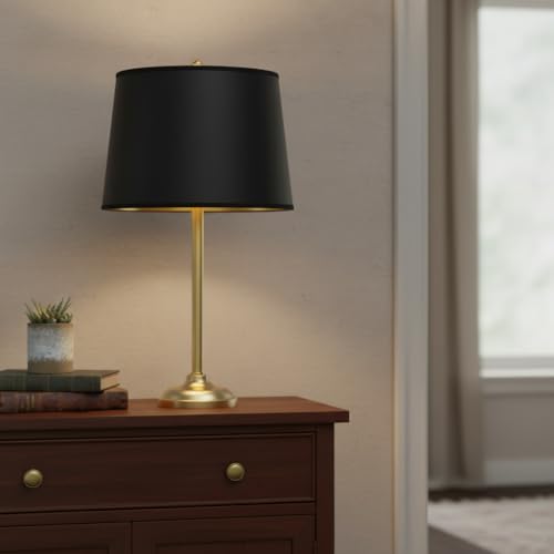 32327 Transitional Hardback Empire Shaped Spider Construction Lamp Shade in Black w