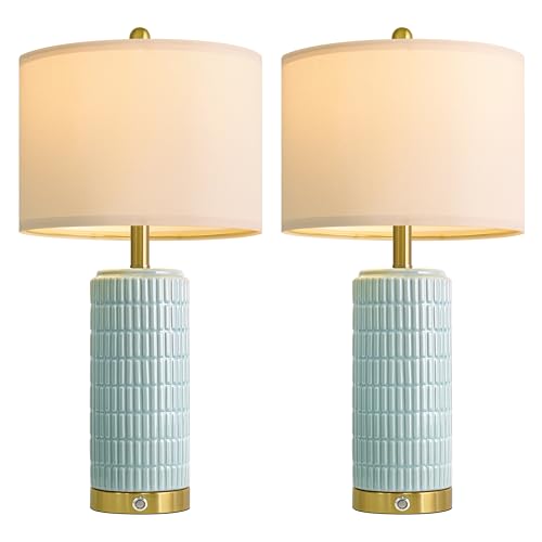 25'' Bedside Table Lamps Set of 2 for Living Room (2 Count)