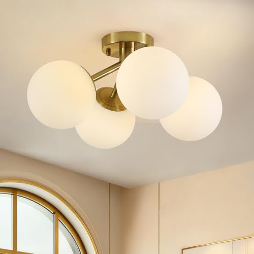 4 Light Mid Century Modern Ceiling Light