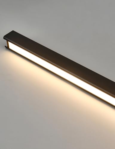 79" Modern Black Linear Pendant Light