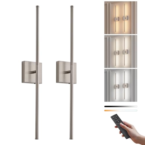 Rechargeable Wall Sconces Battery Operated Set of 2 (2 Count)