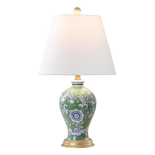 Grace 24" French Country Floral Urn Ceramic Lamp