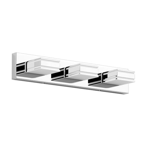 LED Modern Bathroom Vanity Lights Chrome 3 (3 Count)