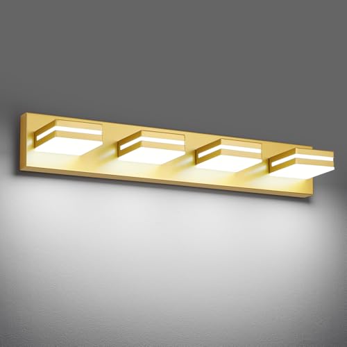 Modern LED Gold Acrylic Bathroom Lights Fixtures 4