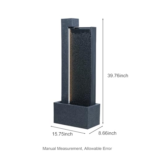39.76" H Outdoor Water Fountain Made with Eco