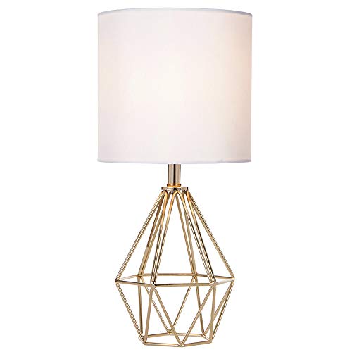 Gold Modern Hollow Out Base Bedroom Small Table Lamp