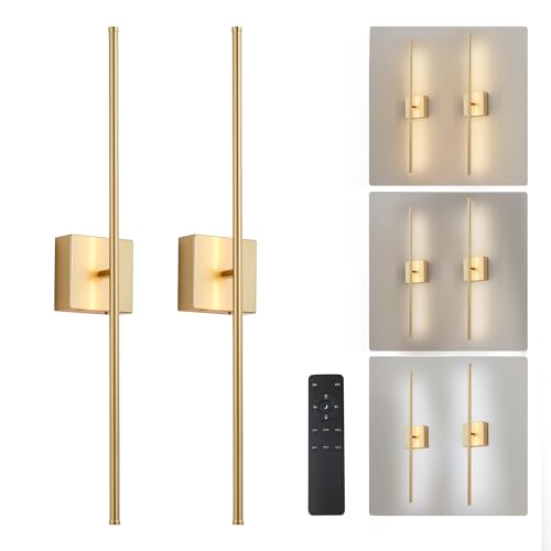 Rechargeable Wall Sconces Battery Operated Set of 2 (2 Count)