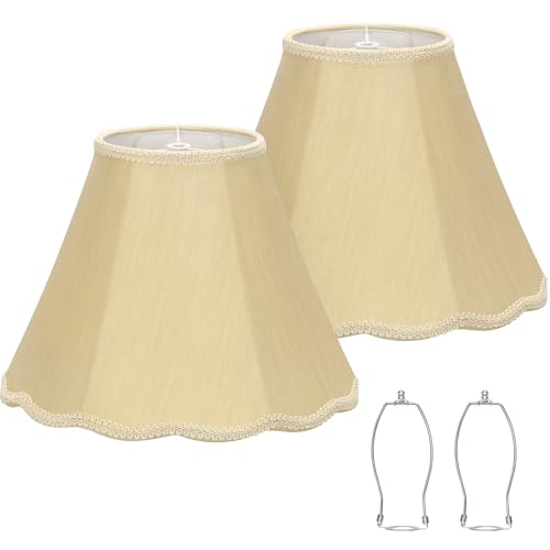 Scalloped Lamp Shades Set of 2 (2 Count)