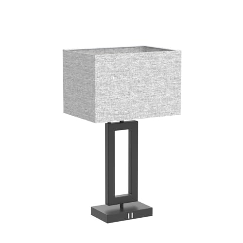 22’’ Tall Set of 2 Touch Control Table Lamp w. 2 USB Ports (2 Count)
