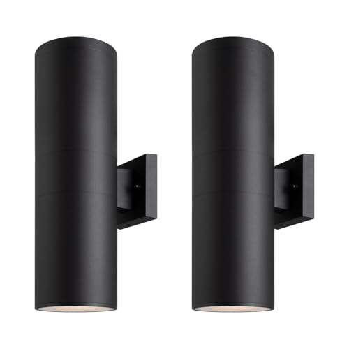 18" Modern Outdoor Porch Light in 2 Lights (2 Count)