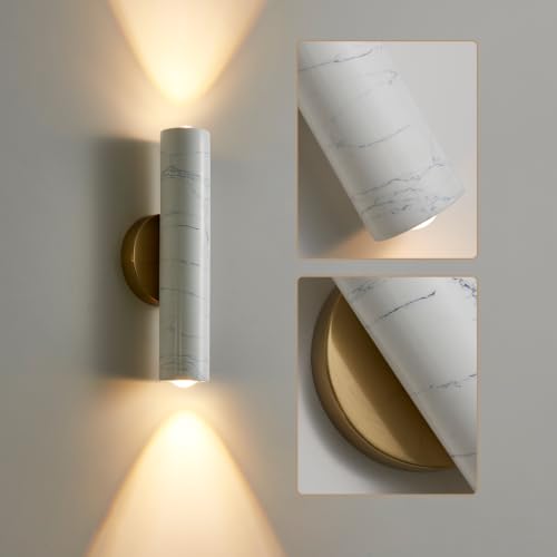White Marble Wall Sconce