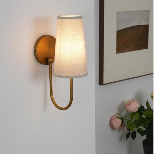 Set of 2 Linen Fabric Wall Sconces (2 Count)