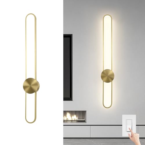 Modern Wall Sconce 4000K Dimmable LED Wall Light Fixture