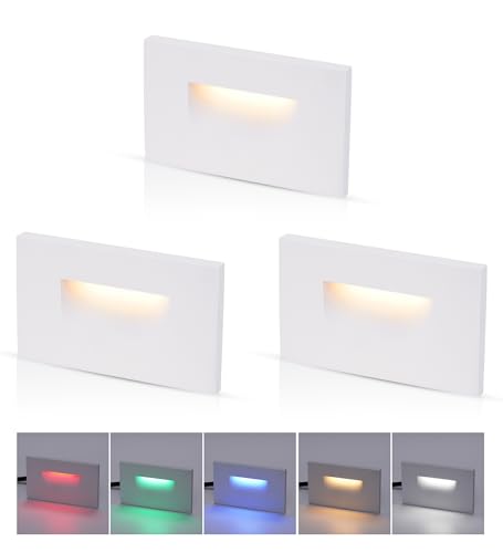 120V RGBCW LED Indoor Outdoor Step Light (3 Count)