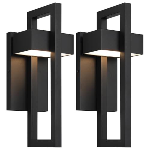 Outdoor Wall Lights Modern Exterior Lighting Fixtures (2 Count)