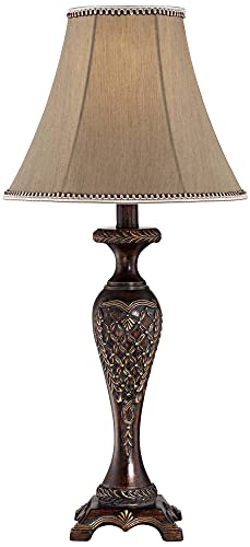 Shaylee 23 1 2" High Table Lamp Bronze Brown Candlestick Cottage
