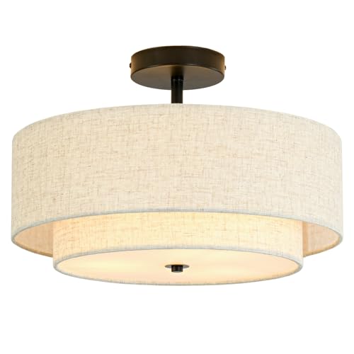 16" Semi Flush Mount Ceiling Light