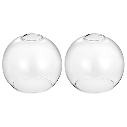 2 Pack Clear Glass Shades Covers (2 Count)