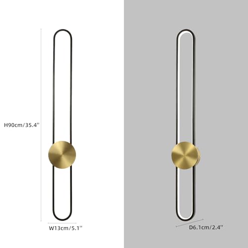 Modern Wall Sconce 4000K Dimmable LED Wall Light Fixture