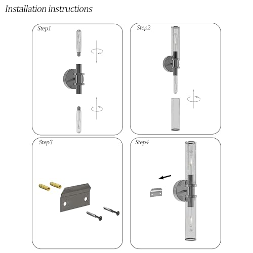 Gold & Walnut Wireless Battery Operated Wall Sconces with Remote