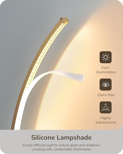 Curved LED Table Lamps for Living Room
