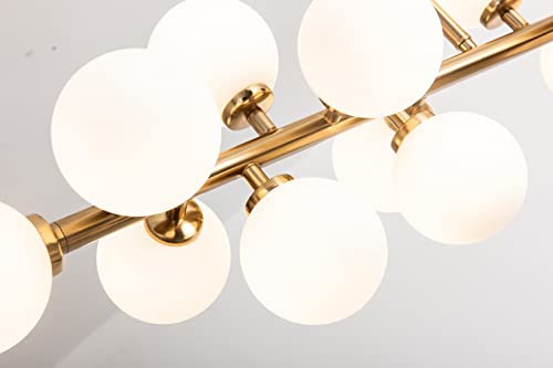 Mid Century Modern Chandelier Gold Linear Sputnik Chandeliers 16