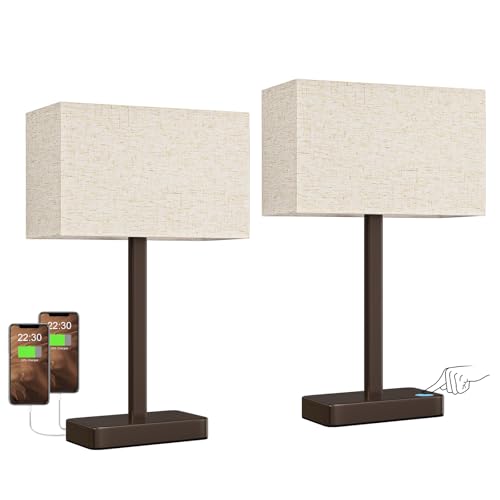 Touch Lamps for Bedroom Set of 2 (2 Count)