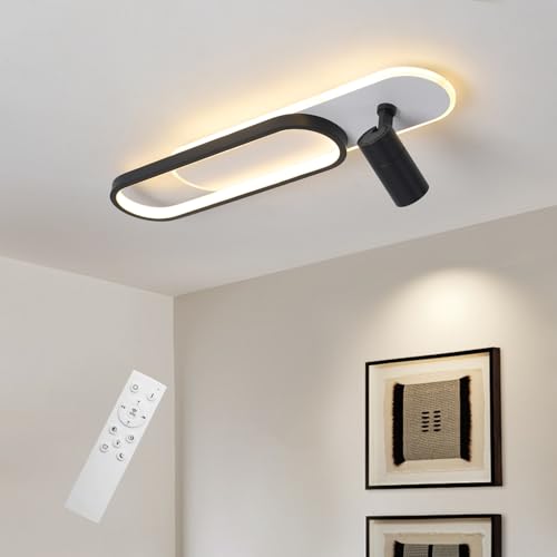 Modern LED Ceiling Light 34.1" Linear Black Linear Ceiling Lights