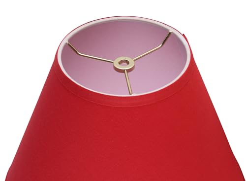 32639 Transitional Empire Shape Spider Construction Lamp in Imperial Red