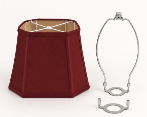 10× 13 × 11Inch Wine‑Red Lampshade