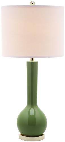 Lighting Collection Mae Long Neck Modern Contemporary Green Ceramic 31 (2 Count)