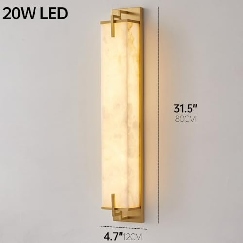 Modern Marble Wall Sconce Natural Alabaster Sconce