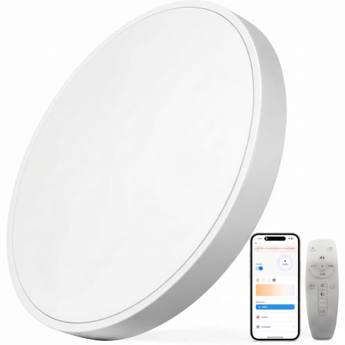 32 Inch Large LED Flush Mount Ceiling Light Fixture