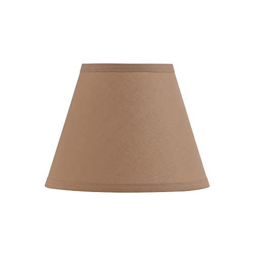 56001 Transitional Hardback Empire Shape UNO Construction Lamp Shade in Sienna Brown