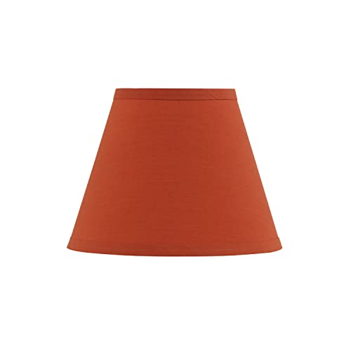 56002 Transitional Hardback Empire Shape UNO Construction Lamp Shade in Brick Red