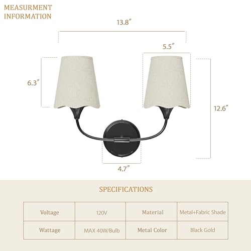 Bathroom Light Fixtures Over Mirror (Black / 2 Light)
