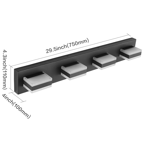 4 Lights Bathroom Vanity Lighting Over Mirror (4 Count)